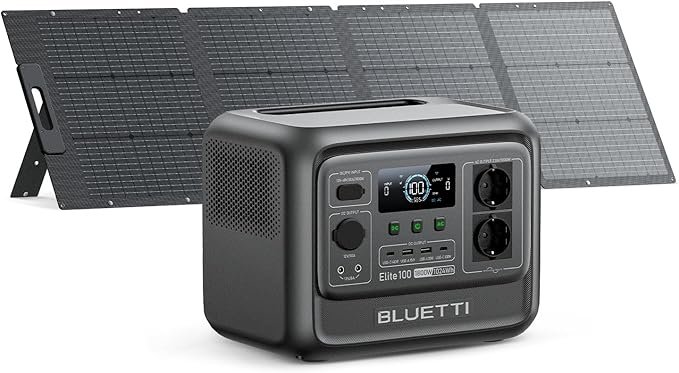Bluetti Elite 100 V2 con panel solar