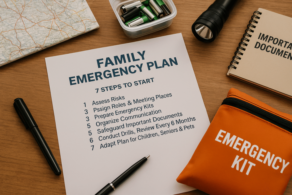 Planificación familiar: Cómo empezar tu plan de emergencia en 7 pasos Plan de supervivencia familiar