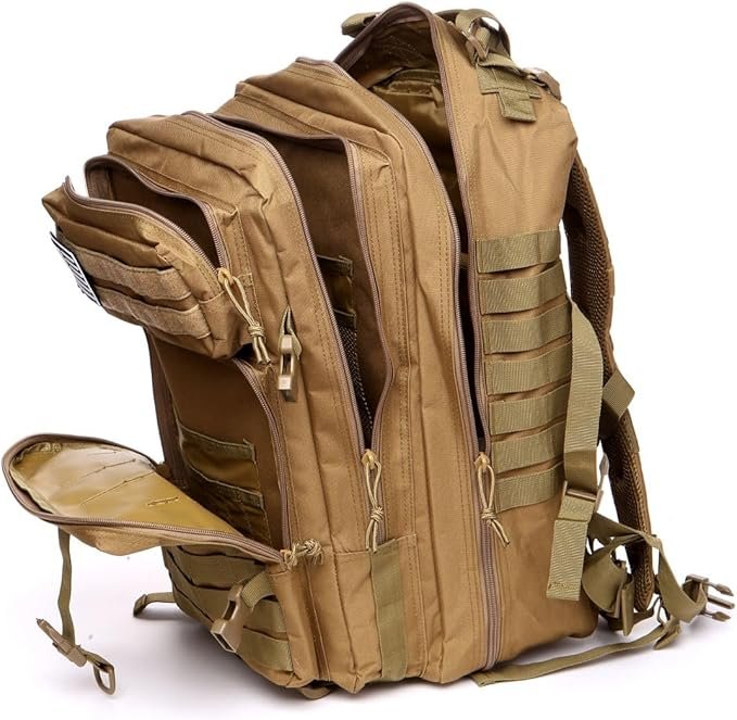 Mochila táctica 50L impermeable con sistema MOLLE