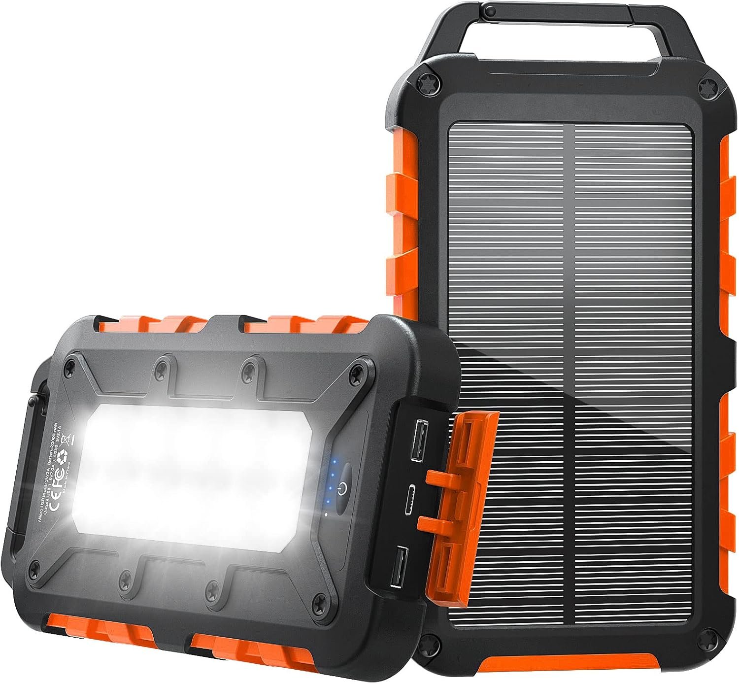 Cargador solar rápido 15W con resistencia al agua IPX4